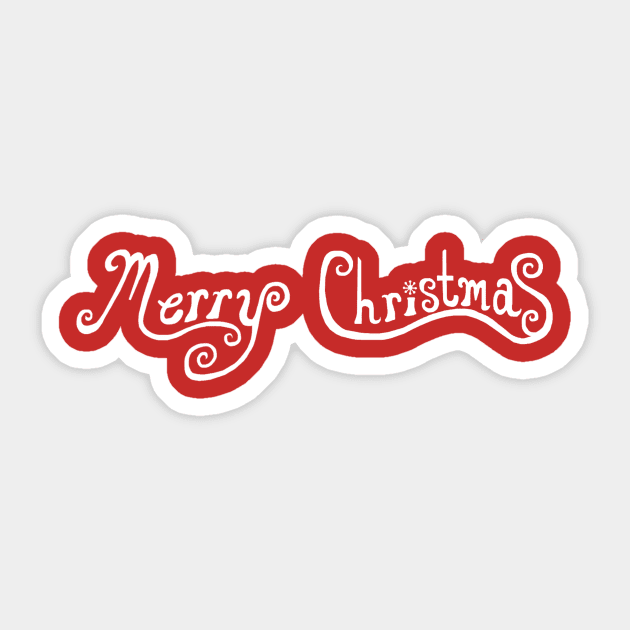 Merry Christmas Sticker by Art by Deborah Camp